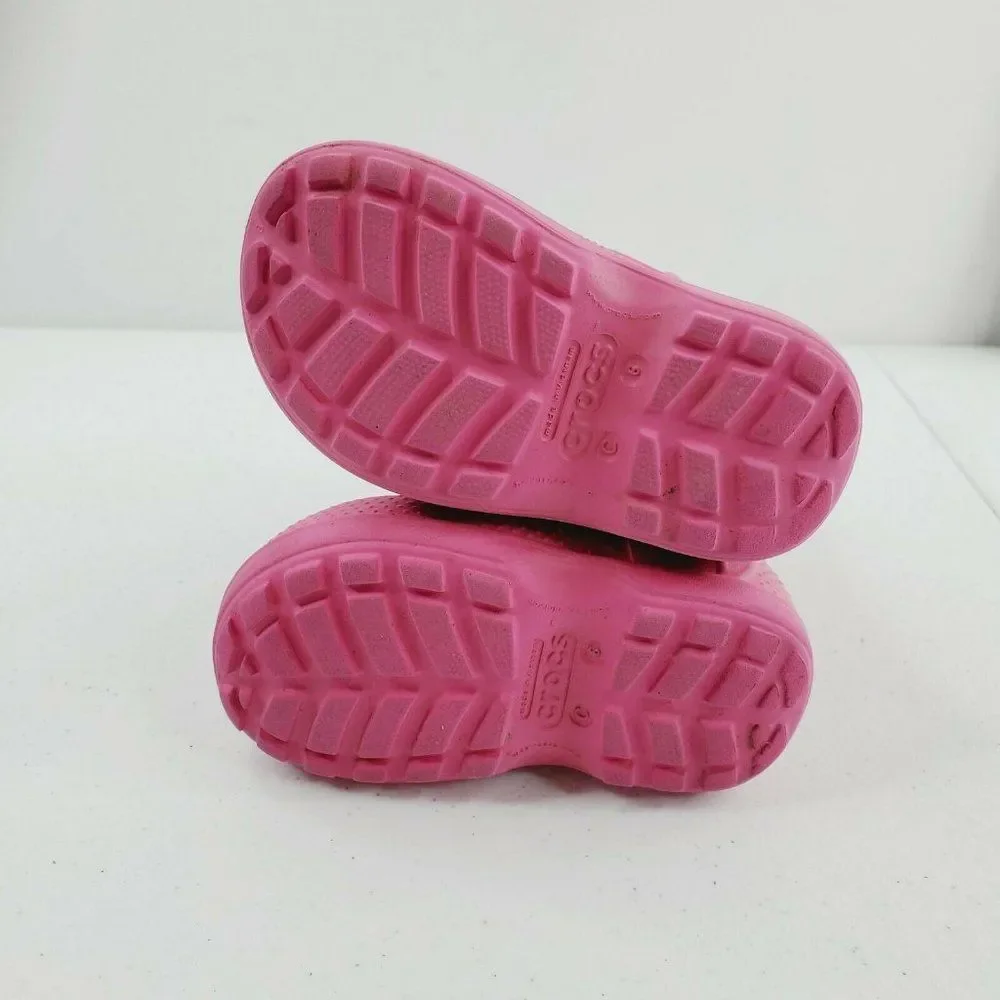Crocs Little Girls 6 Handle It Rain Boots Pink